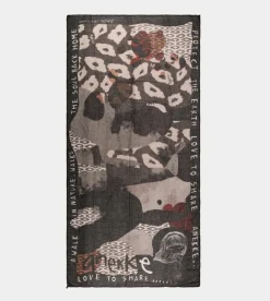 Anekke Amazonia Black Printed Scarf Outlet