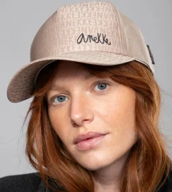 Anekke Beige Contemporary Logo Cap New