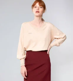 Anekke Beige Shoen V-Neck Sweater Best