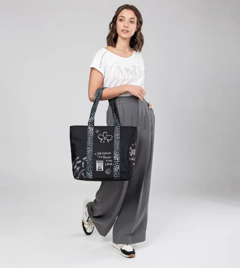 Anekke Black & White Wedge Sneakers Clearance