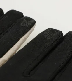 Anekke Black And Beige Contemporary Gloves Cheap