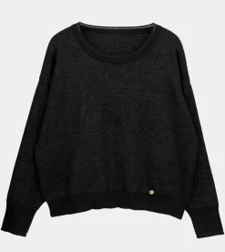 Anekke Black Contemporary Sweater Hot
