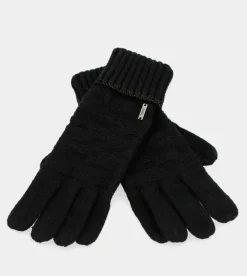 Anekke Black Knit Gloves New
