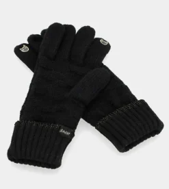 Anekke Black Knit Gloves New