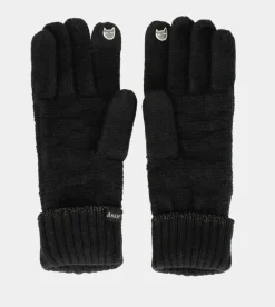 Anekke Black Knit Gloves New