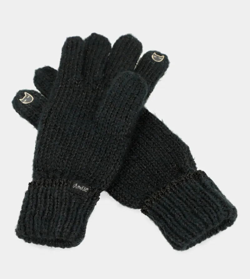 Anekke Black Logomania Gloves Store