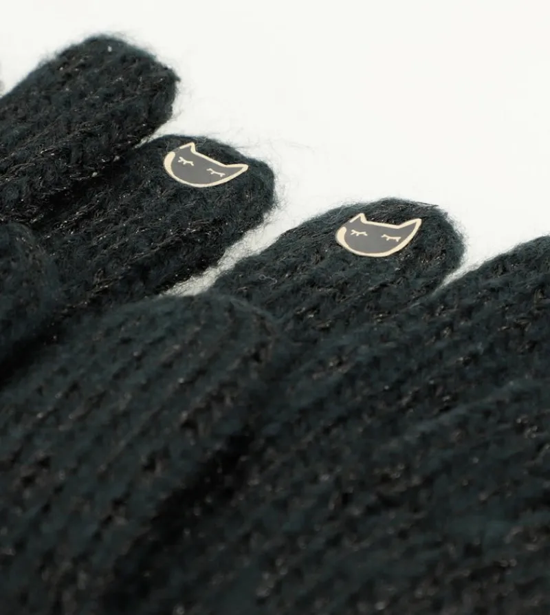 Anekke Black Logomania Gloves Store