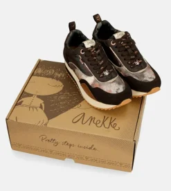 Anekke Brown Palette Patterned Sports Sneakers Flash Sale