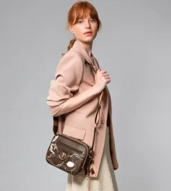 Anekke Brown Shoulder Bag 2 Compartments Nature Shodo New