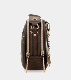 Anekke Brown Shoulder Bag 2 Compartments Nature Shodo New