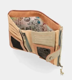 Anekke Butterfly Large Flexible Rfid Wallet New