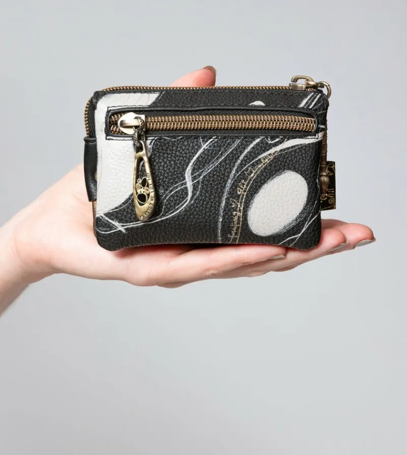 Anekke 3 Compartment Purse Black Nature Shodo Discount