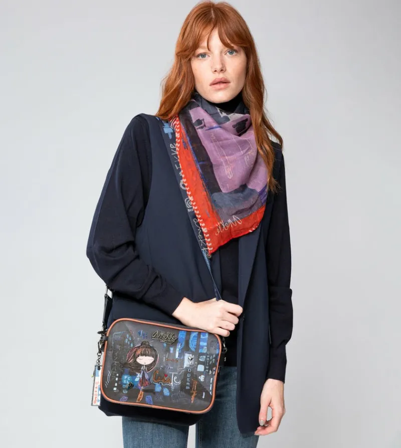 Anekke Contemporary 3 Compartment Messenger Bag Best