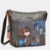 Anekke Contemporary Large Printed Messenger Bag Best Sale