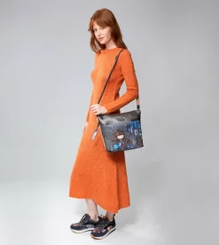 Anekke Contemporary Large Printed Messenger Bag Best Sale