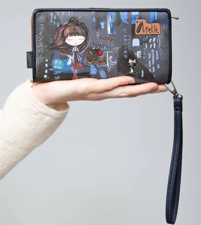 Anekke Contemporary Large Rfid Wallet Contemporary Clearance