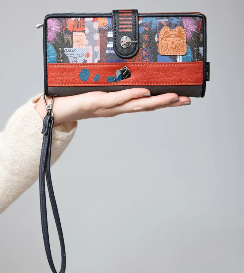 Anekke Contemporary Large Rfid Wallet Contemporary Clearance