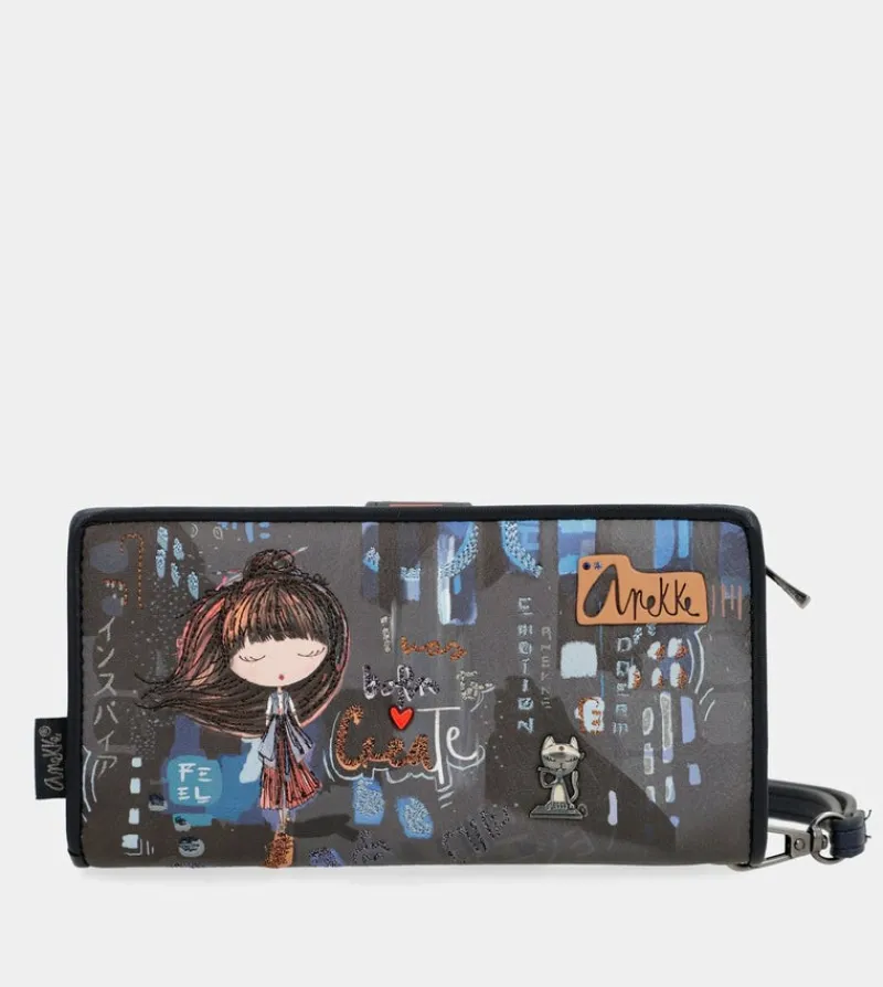 Anekke Contemporary Large Rfid Wallet Contemporary Clearance