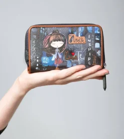Anekke Contemporary Medium Embossed Rfid Wallet Flash Sale