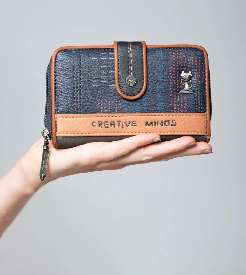 Anekke Contemporary Medium Embossed Rfid Wallet Flash Sale