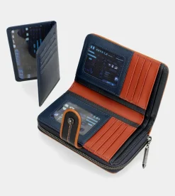 Anekke Contemporary Medium Embossed Rfid Wallet Flash Sale