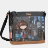Anekke Contemporary Rectangular 3 Compartment Shoulder Bag Contemporary Best Sale