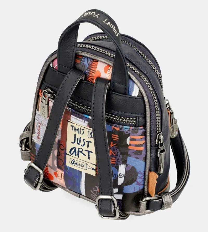 Anekke Contemporary Two Compartment Mini Backpack Contemporary Discount