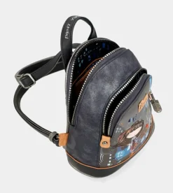 Anekke Contemporary Two Compartment Mini Backpack Contemporary Discount