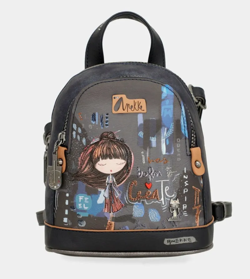 Anekke Contemporary Two Compartment Mini Backpack Contemporary Discount