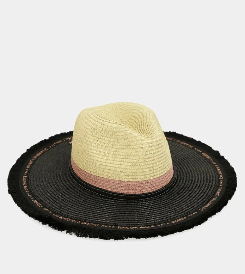 Anekke Contrast Raffia Hat Sale