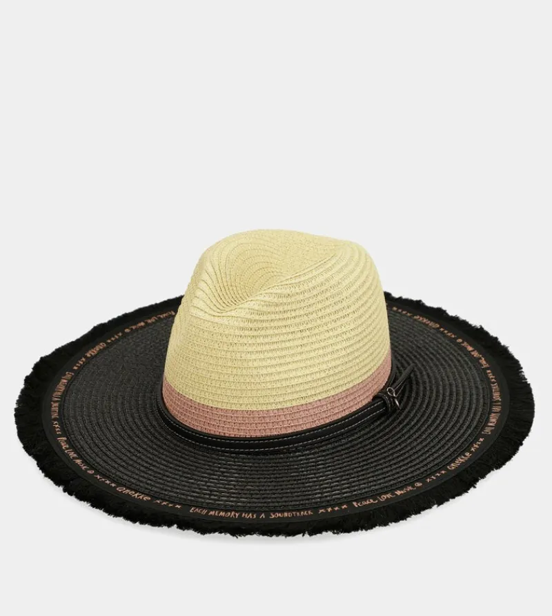 Anekke Contrast Raffia Hat Sale