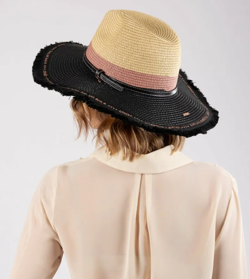 Anekke Contrast Raffia Hat Sale