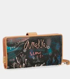 Anekke Coral Black Large Wallet Discount