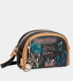 Anekke Coral Black Rounded Rounded Shoulder Bag Hot