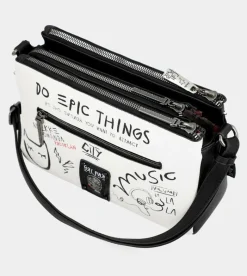 Anekke Energy 3 Compartments White Crossbody Bag Clearance