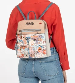 Anekke Fancy Double Compartment Backpack New
