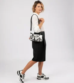 Anekke Fashion Black & White Sneakers Best Sale