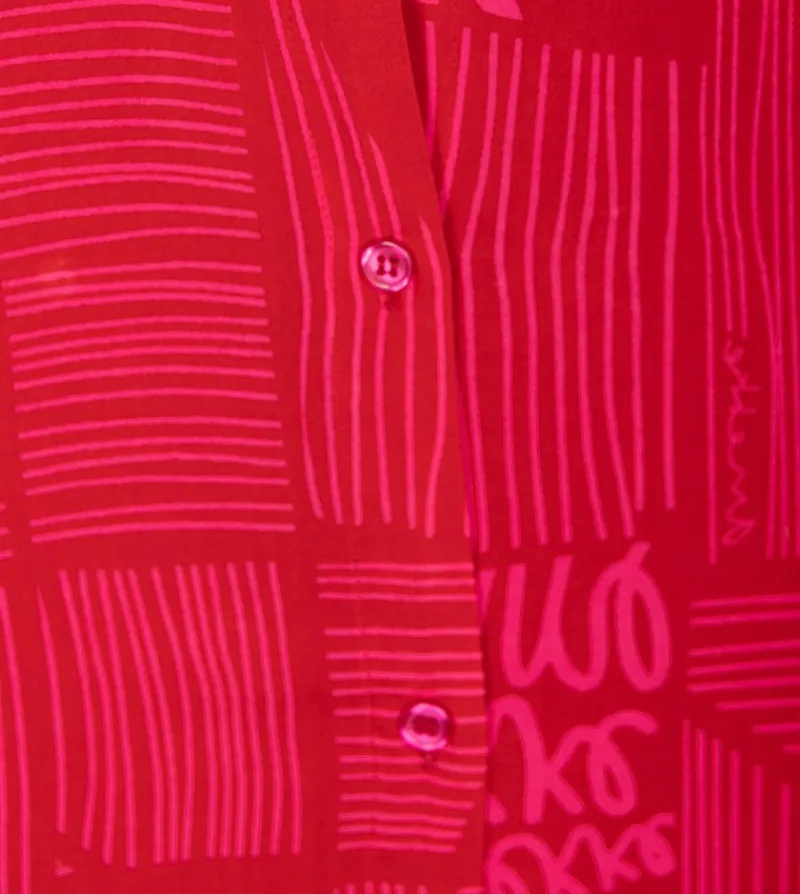 Anekke Fashion Red Shirt Cheap