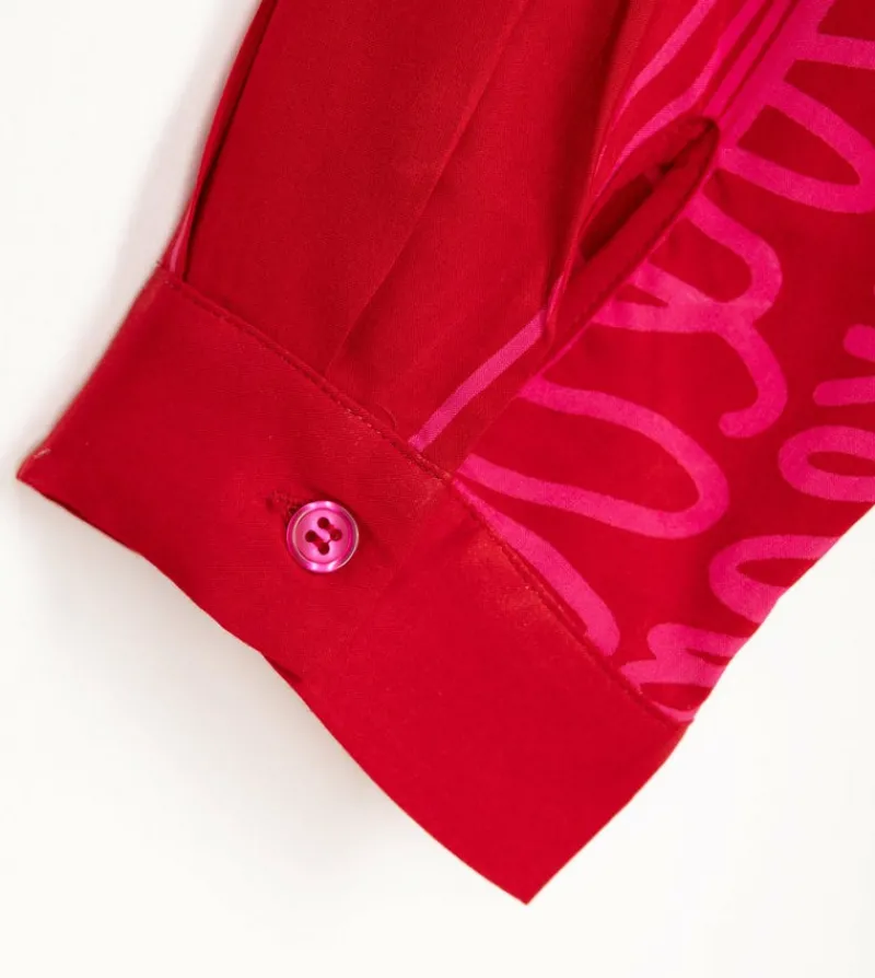 Anekke Fashion Red Shirt Cheap