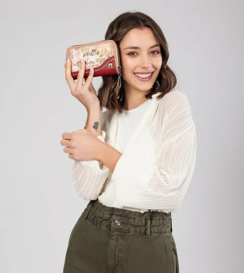 Anekke Flowers Medium Rfid Wallet Best