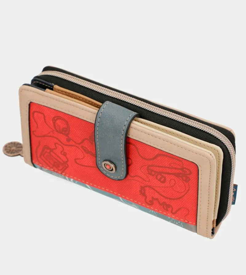 Anekke Fun & Music Large Printed Wallet Hot