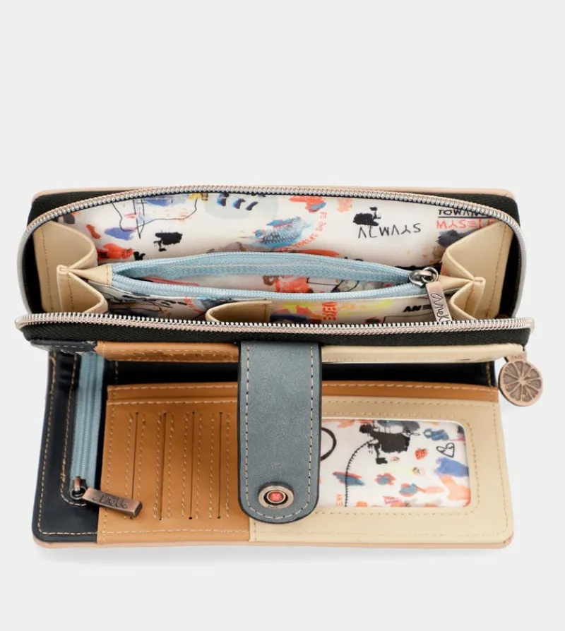 Anekke Fun & Music Large Printed Wallet Hot