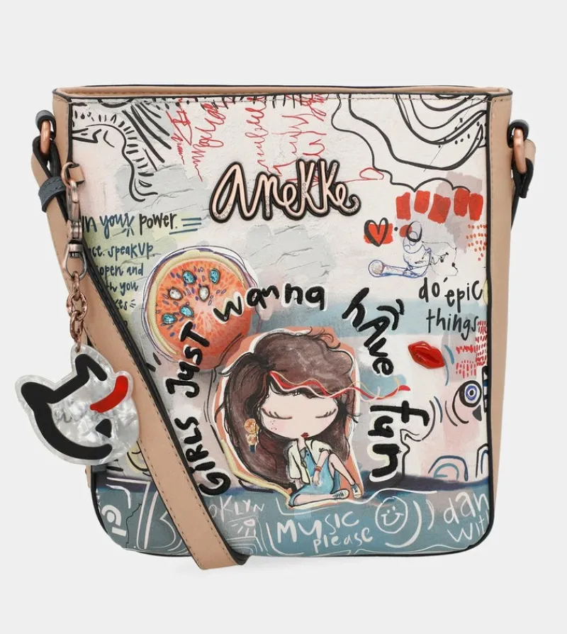 Anekke Fun & Music Printed Shoulder Bag Outlet