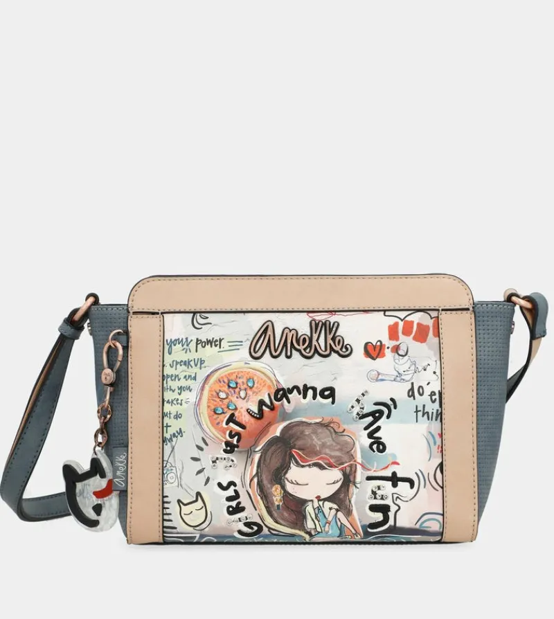 Anekke Fun & Music Rectangular Crossbody Bag Cheap