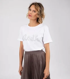 Anekke Glitter White T-Shirt Hot