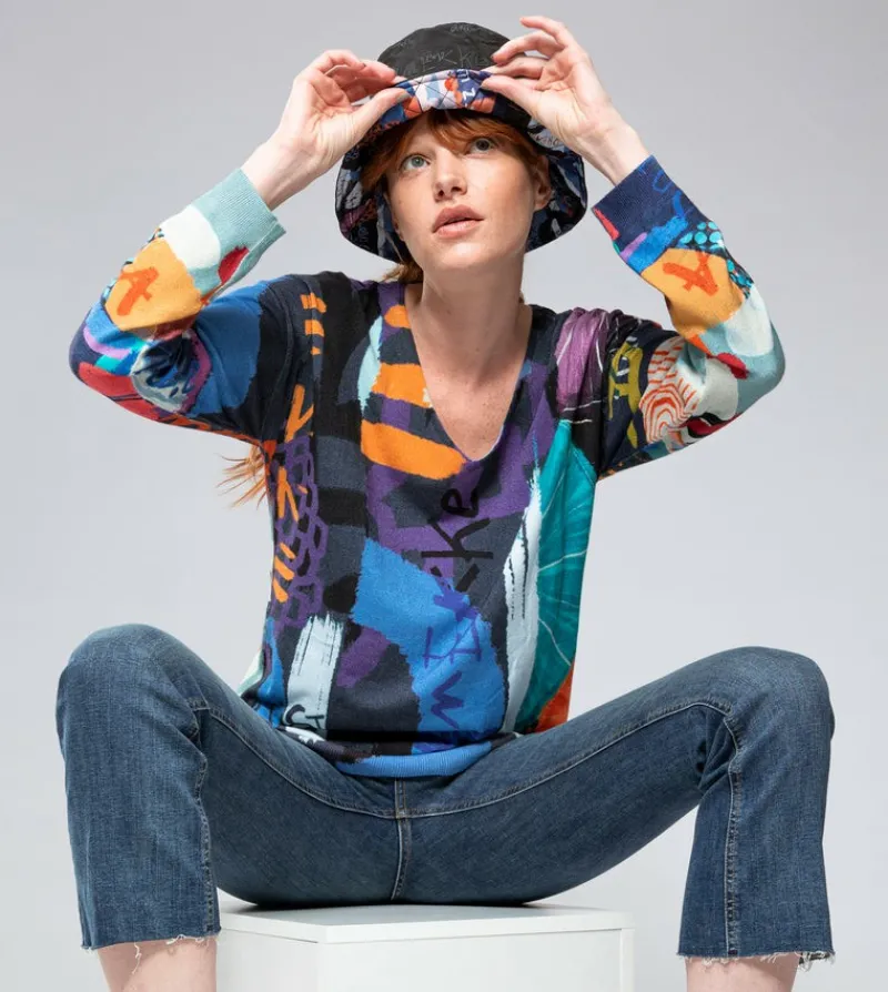 Anekke Kyomu Pattern Bucket Hat Outlet