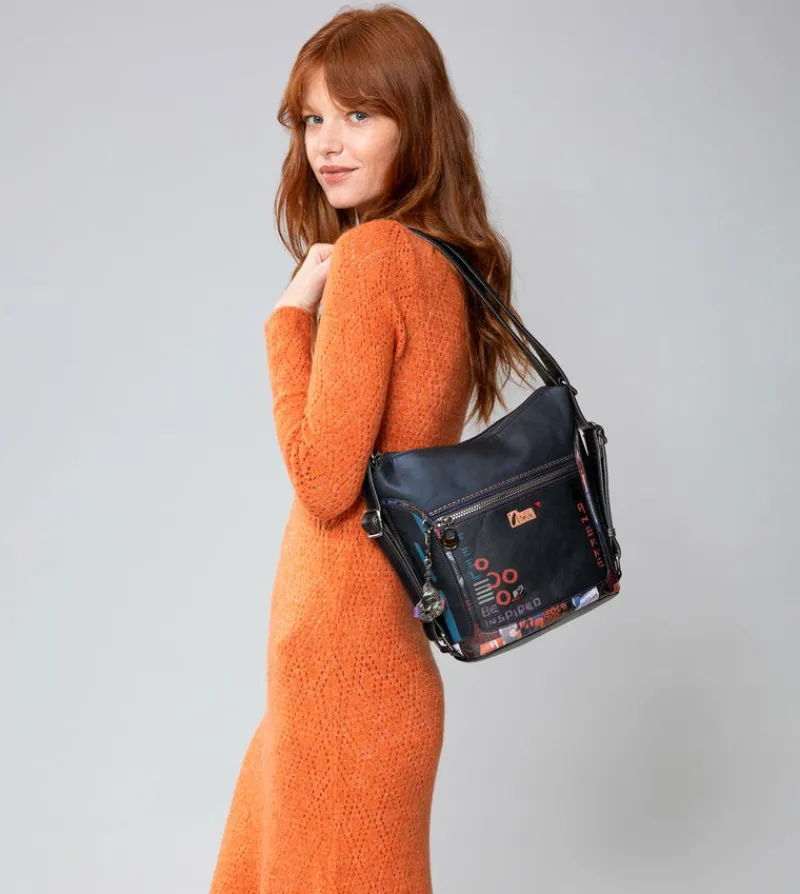 Anekke Kyomu Shoulder Bag Convertible Into A Kyomu Backpack Best