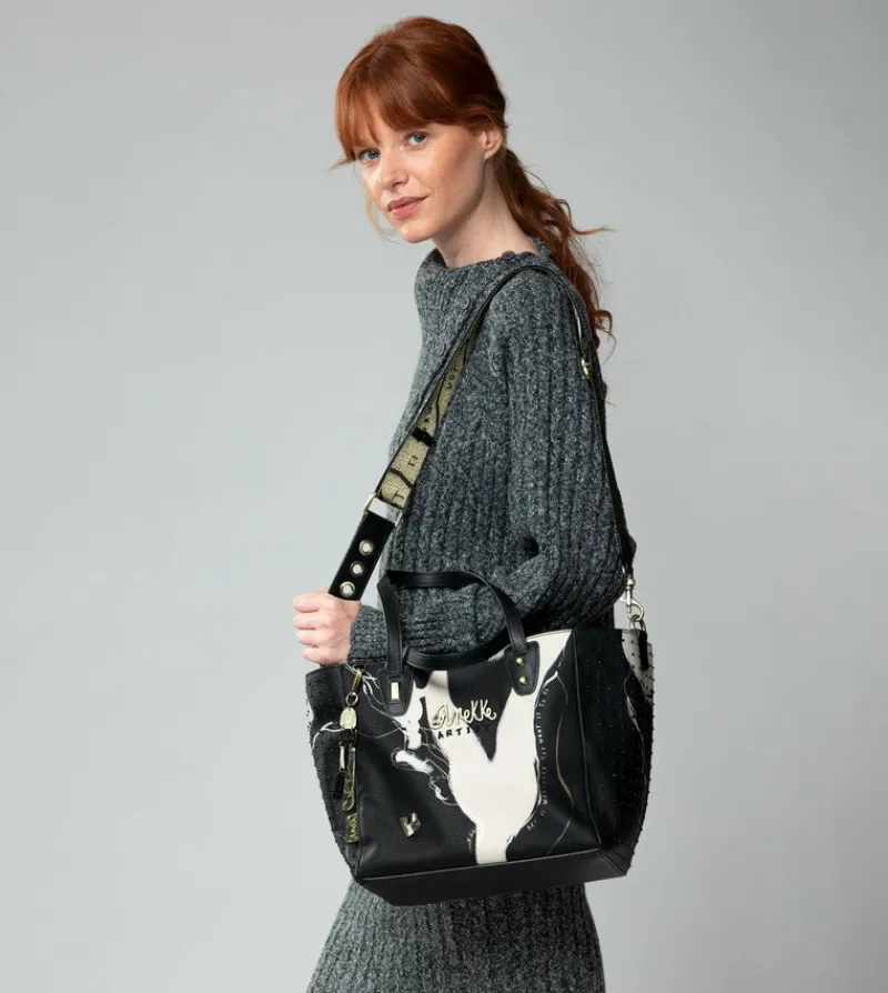 Anekke Large Black Shopper Nature Shodo Outlet