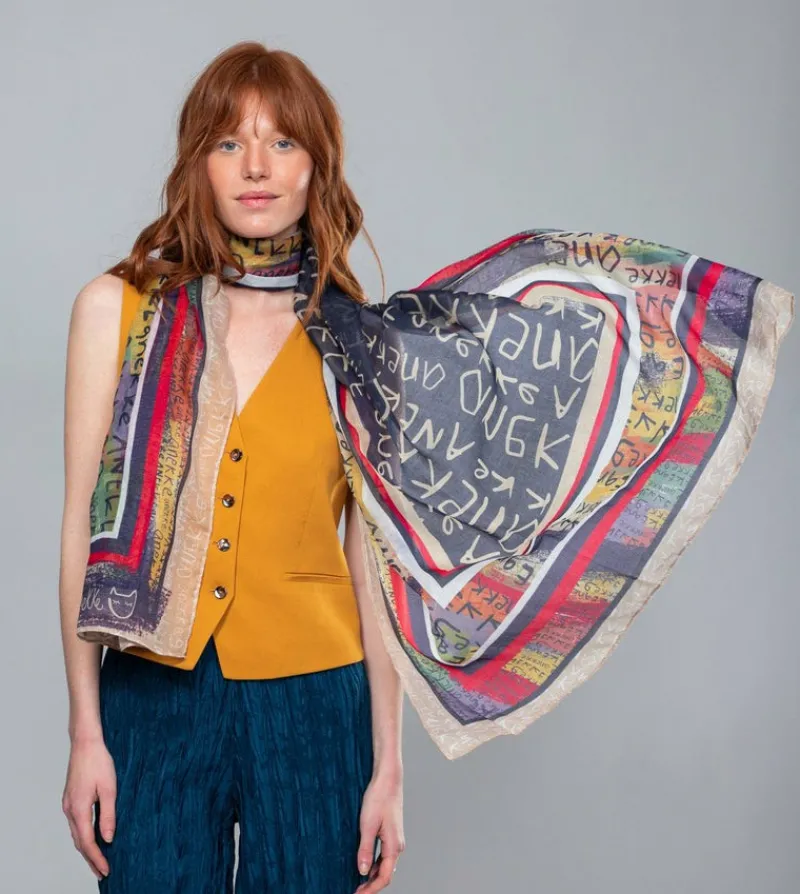 Anekke Magic Souls Navy Print Scarf Discount