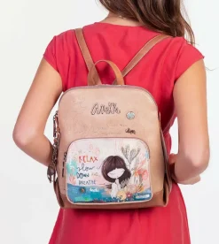 Anekke Mediterranean Backpack With Front Pocket Online